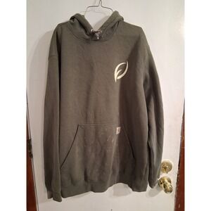 Carhartt Loose Fit Pullover Hoodie Workwear Logo Worn Broken In XL